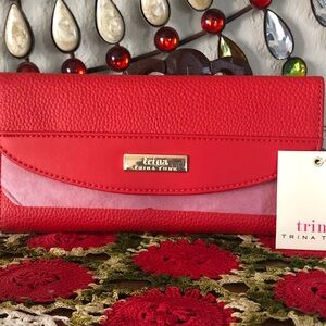 NWT Trina Turk Vibrant Red Women’s Wallet